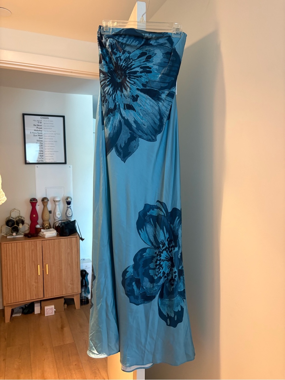Blue Floral Maxi Dress